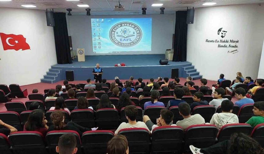 Mersin’de öğrenciler ’güvenlik’ konusunda bilgilendirildi