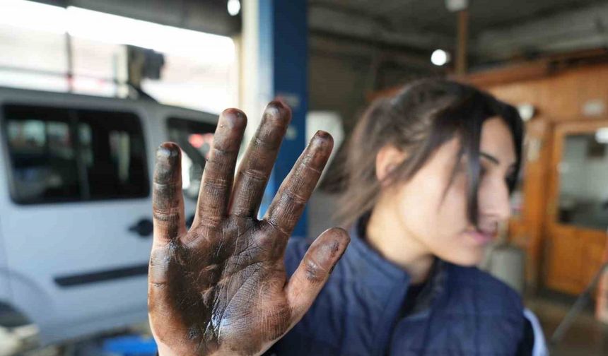 Samsun sanayisinin tek kız çırağı Yağmur