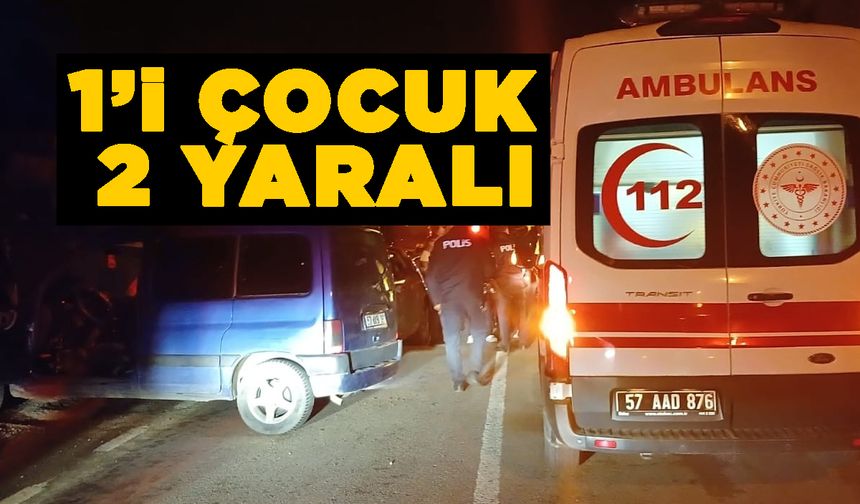 Sinop’ta trafik kazası: 2 yaralı