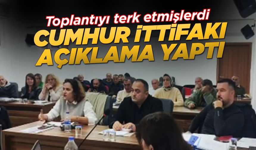 Oturumu terk eden üyelerden açıklama