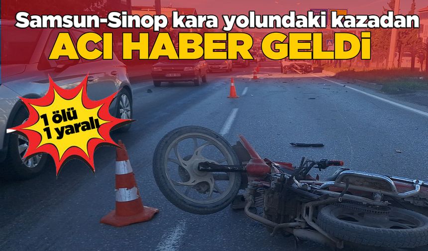 Araçla çarpışan motosikletteki 1 kişi öldü