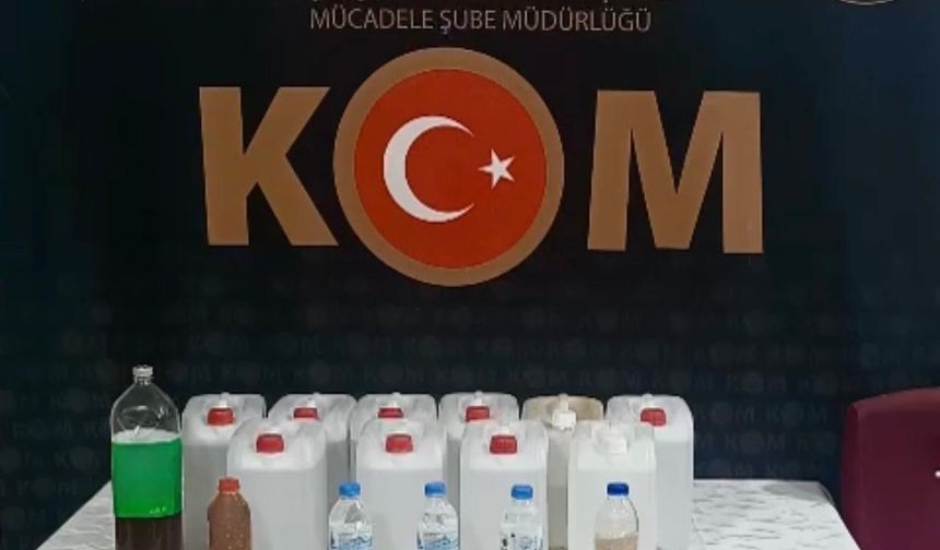 Amasya'da sahte içki operasyonu: 2 tutuklama