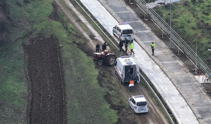 Tokat'ta traktör devrildi: 1 kişi yaşamını yitirdi