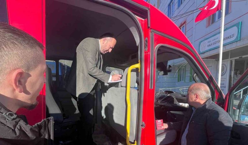 Öğrenci güvenliği için servis araçları denetlendi