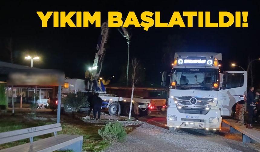 Yıkım kararı verilen işletme için adım atıldı