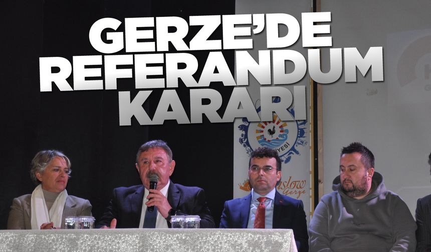 Gerze referanduma gidiyor!