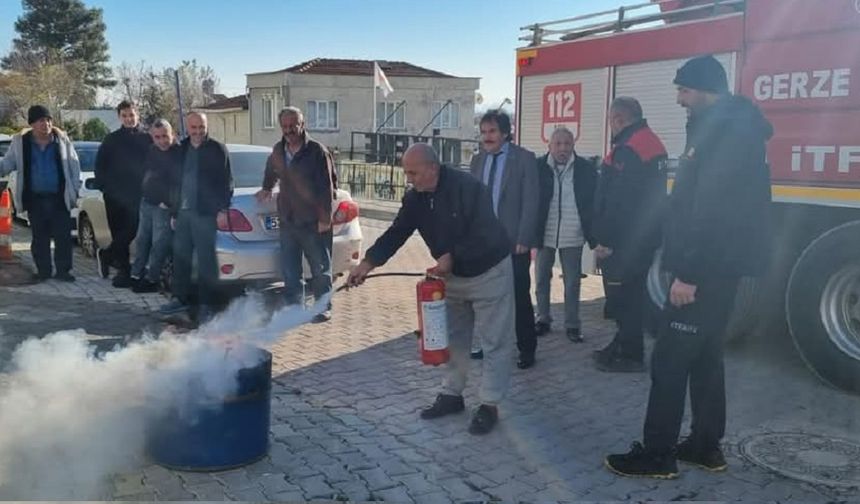 Huzurevi sakinlerine yangın eğitimi