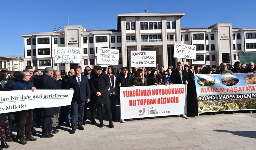 CHP Sinop Milletvekili Karadeniz'den maden sahası tepkisi