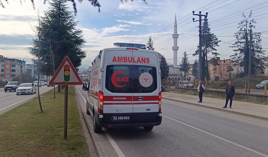 Ordu'da otomobil yayaya çarptı