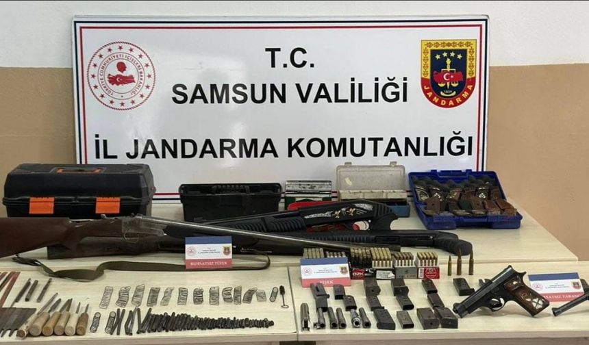 Samsun'da silah kaçakçılığı operasyonu: 1 gözaltı