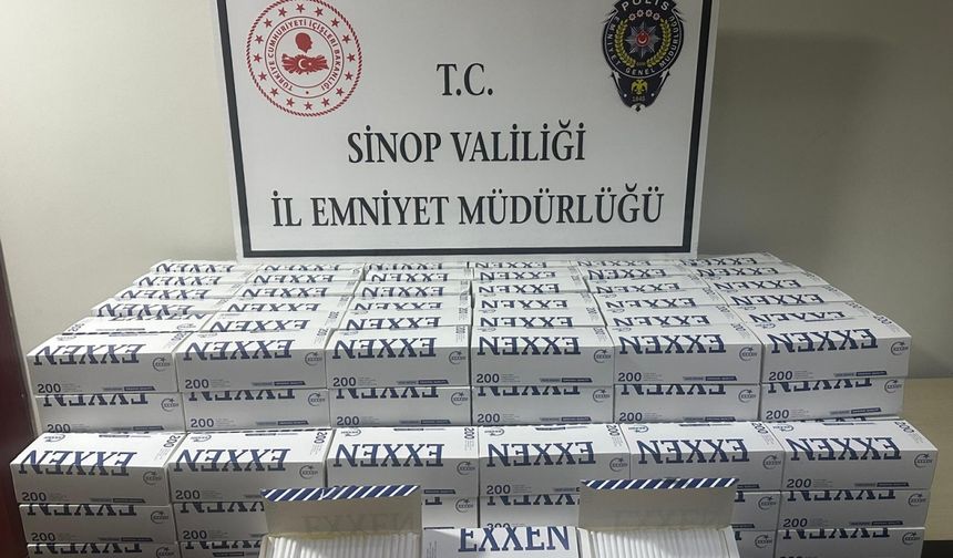 Sinop'ta 40 bin makaron ele geçirildi