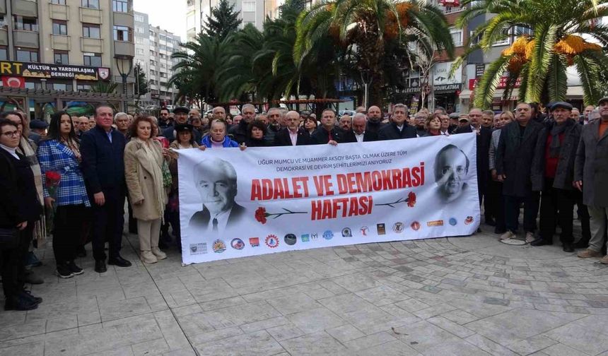 Gazeteci Uğur Mumcu Samsun’da anıldı