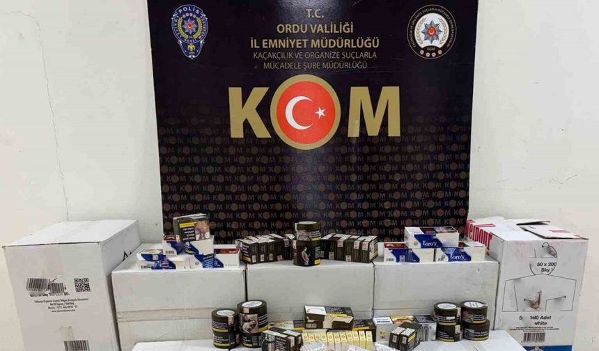 Ordu’da kaçakçılık operasyonu