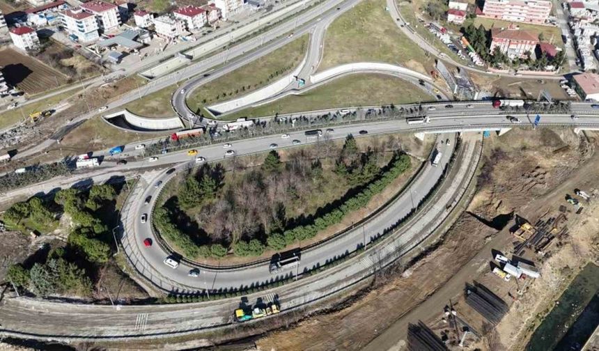 Samsun Yeşilkent Kavşağı’nda trafik akışı değişti