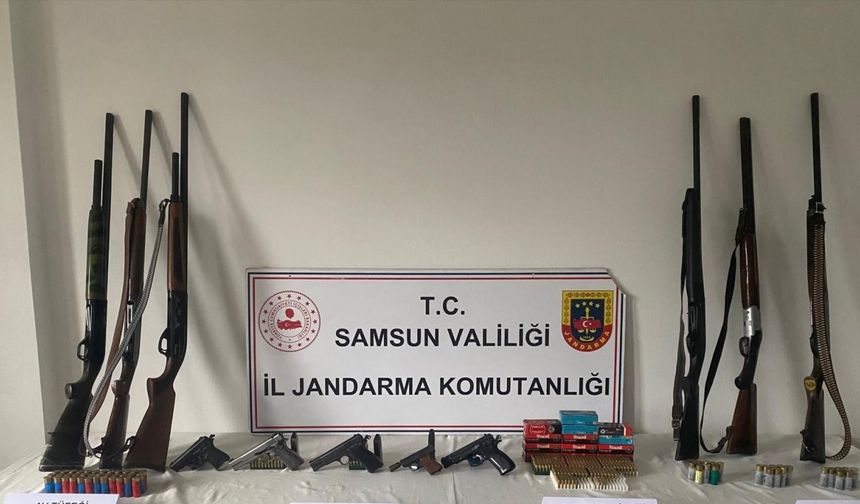 Samsun’da ruhsatsız silah operasyonu