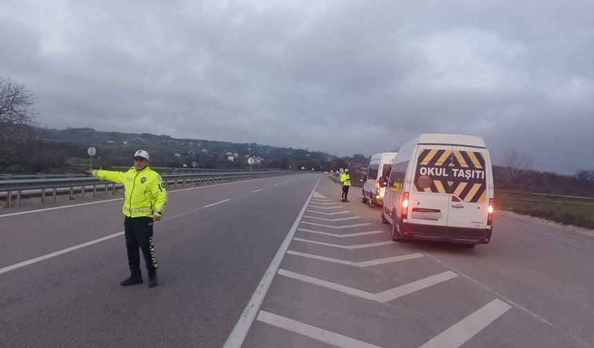 Sinop’ta 4 okul servisine idari para cezası