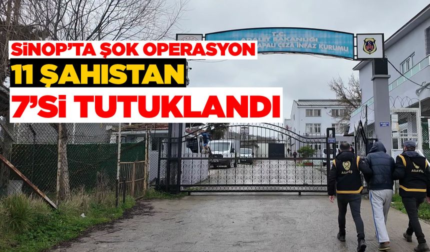 Sinop’ta aranan şahıs operasyonu