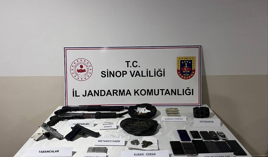 Sinop’ta narkotik operasyonunda 2 zanlı yakalandı