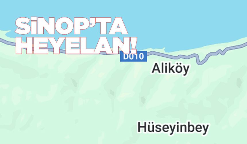 Sinop’ta heyelan meydana geldi