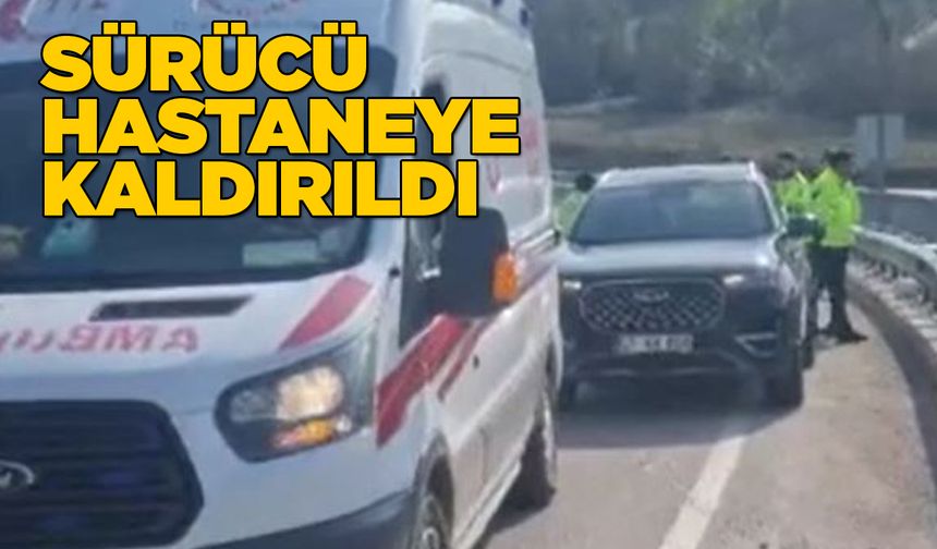 Sinop’ta kontrolden çıkan ATV bariyere çarptı