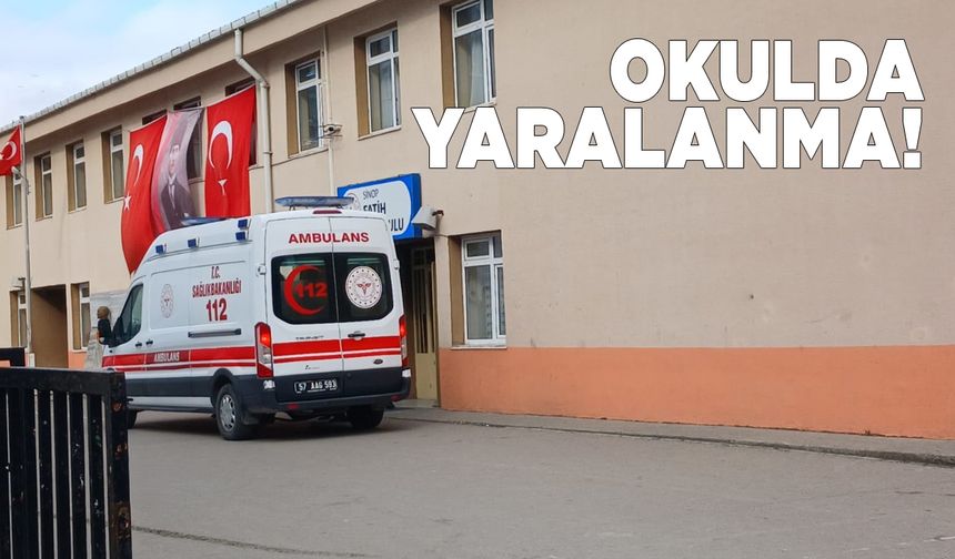 Sinop'ta ilkokul öğrencisi okulda yaralandı