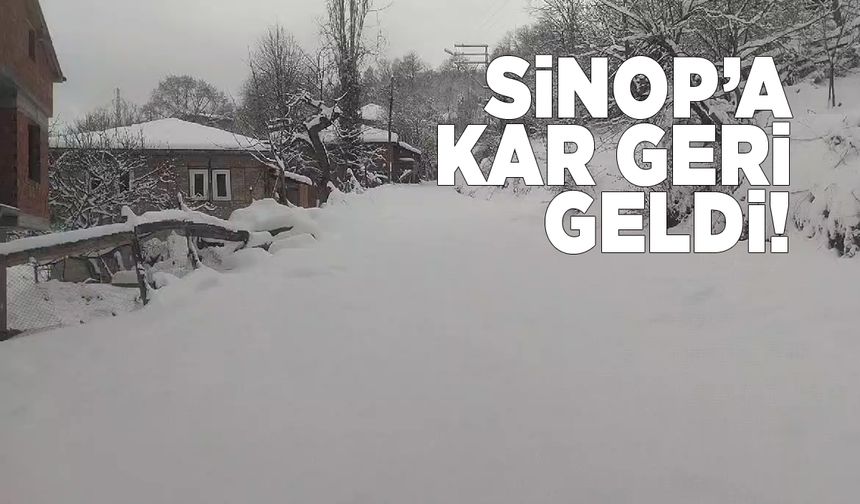 Sinop’ta yüksek kesimler kara teslim