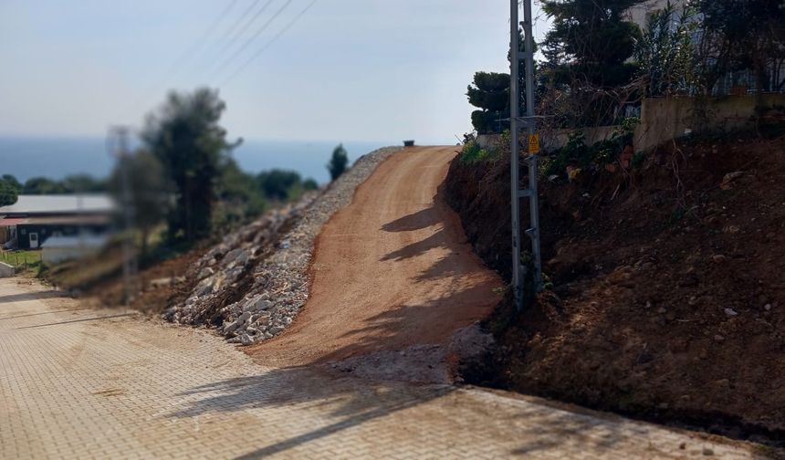 Sinop’ta ulaşımı kolaylaştıran yeni yol açıldı