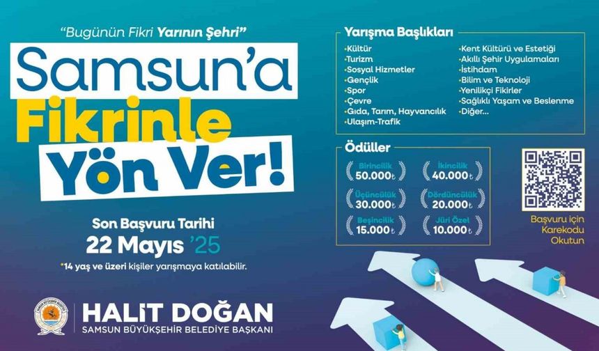 "Samsun’a Fikrinle Yön Ver" yarışması düzenlendi