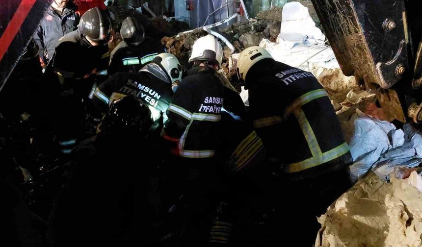 Samsun’da heyelan