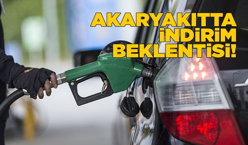 Akaryakıta büyük indirim yolda!