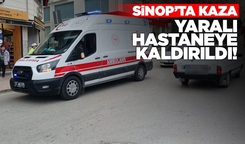 Kamyonetle motosiklet çarpıştı