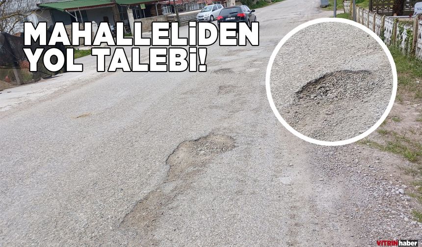 Yoldaki çukurlar sürücülere zor anlar yaşatıyor