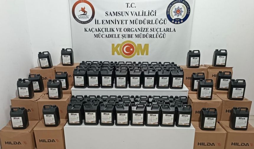 Bidonlara gizlenmiş halde 1 ton etil alkol bulundu