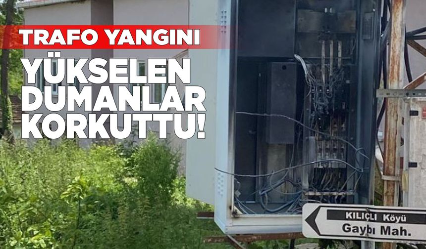 Sinop’ta trafo yangını