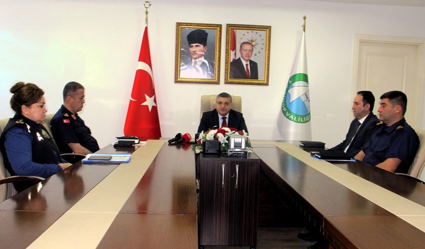 Vali Özarslan asayiş verilerini paylaştı