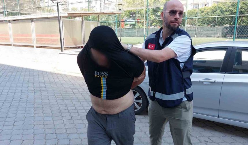 Sitenin bahçesinden piknik masası çaldı, tutuklandı