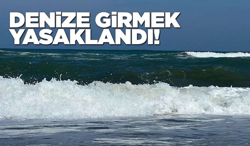 Sinop'un bir ilçesinde denize girmek yasaklandı