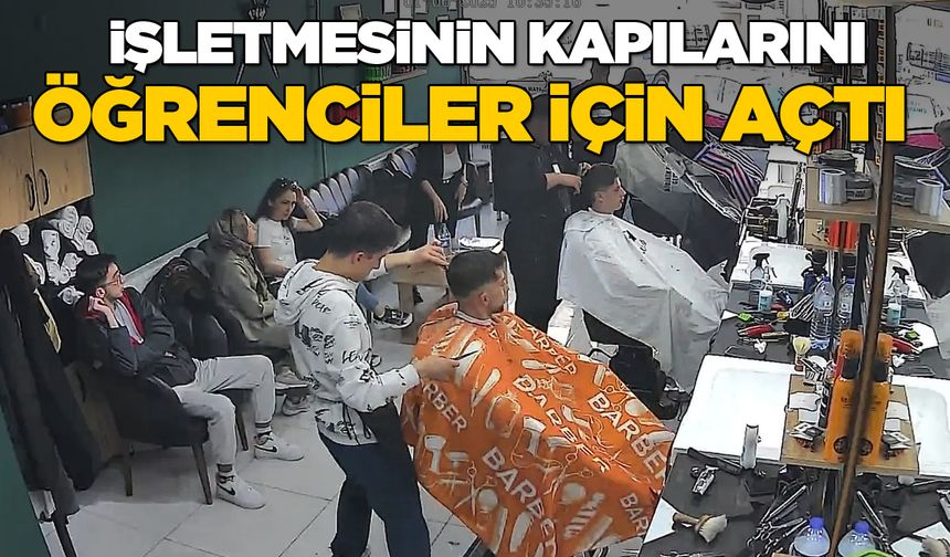 Sinoplu kuaförden eğitime destek