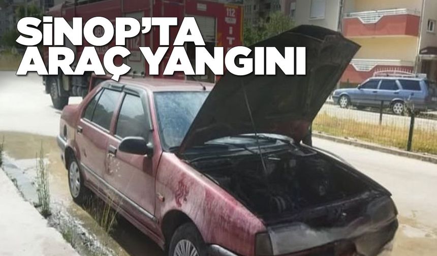 Seyir halindeki araçta yangın çıktı