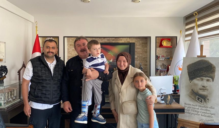 Sinop'ta SMA tanısı konulan Eyüp, hastalığı yendi