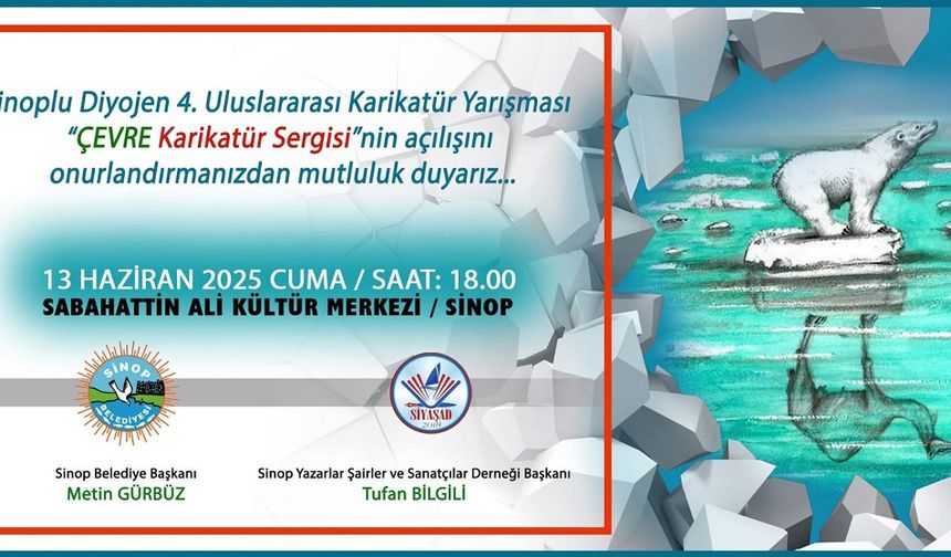 Uluslararası karikatürler Sinop'ta sergilenecek
