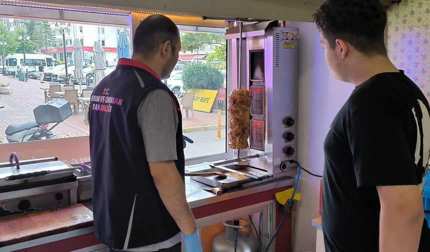 İlçelerde tavuk dönerlere denetim yapıldı