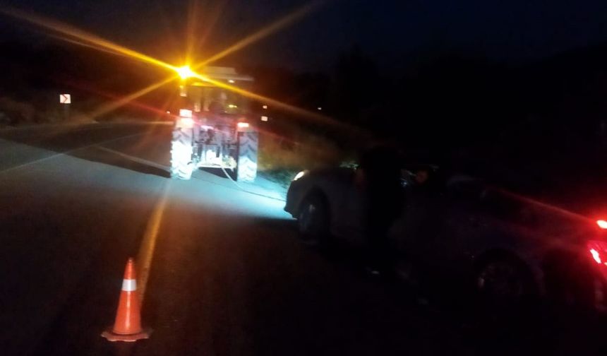 Sinop'ta otomobil su kanalına kaydı