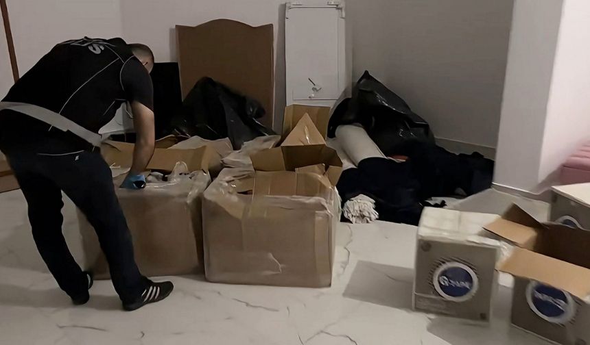 İş yerinde 122 bin sentetik ecza hapı bulundu