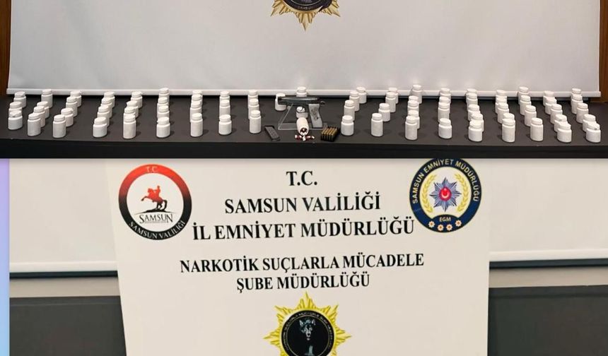 Samsun'da narkotik operasyonu: 3 gözaltı