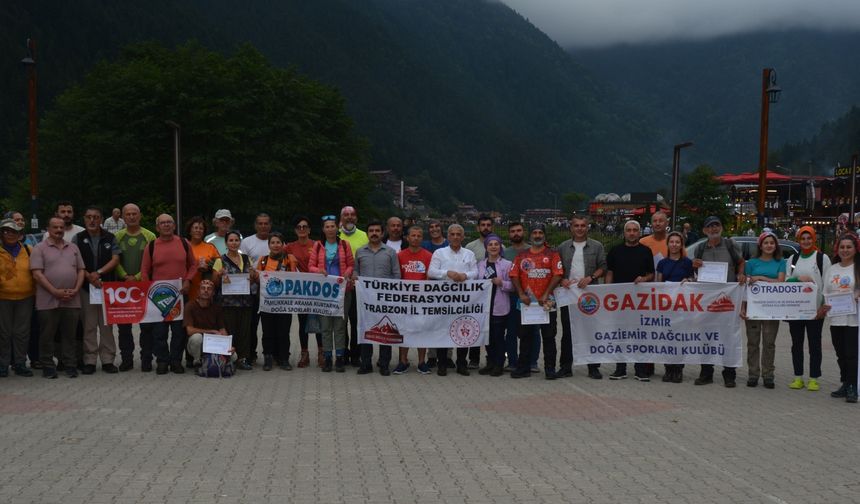 Trabzon'da "Uluslararası Demirkapı Dağcılık Şenliği" düzenlendi