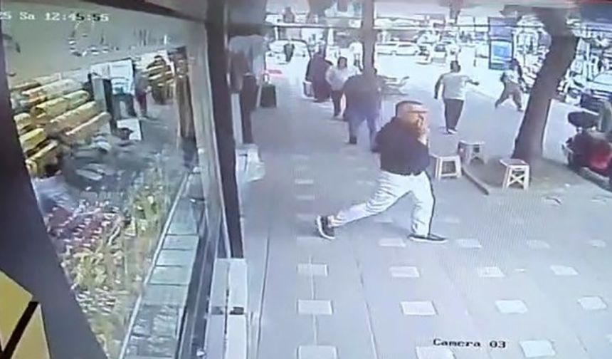 Depremde mağazalardan böyle kaçtılar