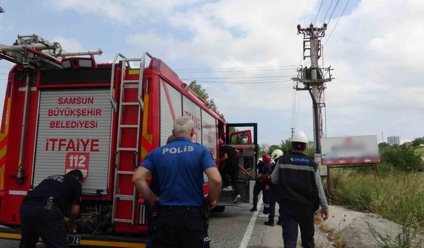 Trafodan çıkan yüksek ses, ekipleri alarma geçirdi