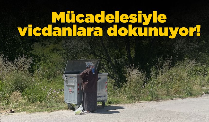 Çöpten topladıklarıyla sokak hayvanlarını besliyor