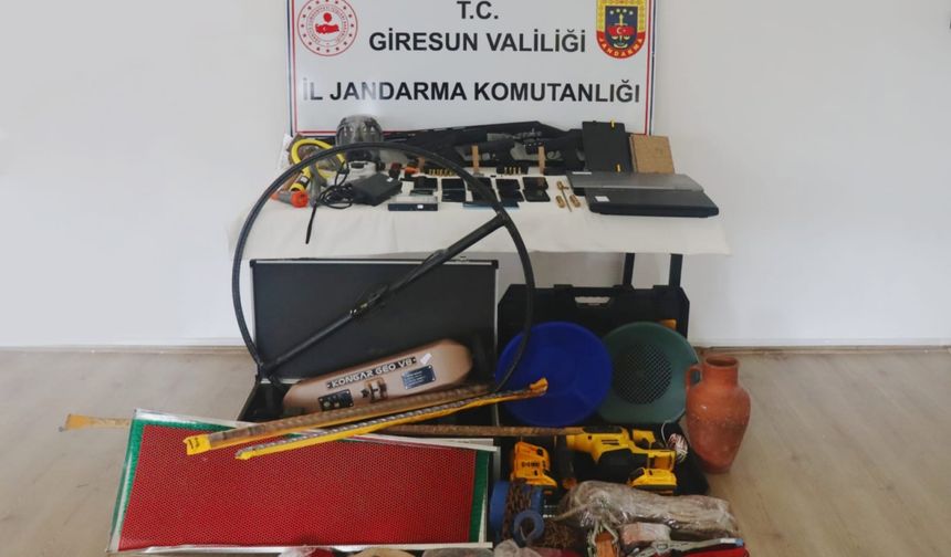 Giresun merkezli tarihi eser operasyonu: 3 tutuklama